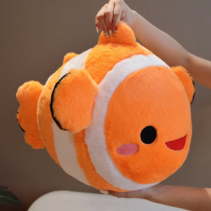 Stripes the Cute Clownfish Plush-Enchanted peach