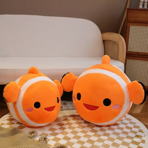 Stripes the Cute Clownfish Plush-Enchanted peach