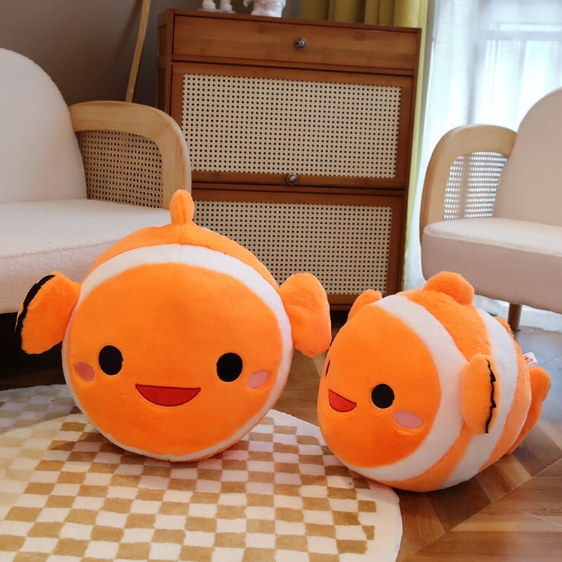 Stripes the Cute Clownfish Plush-Enchanted peach