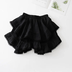 Summer Irregular Ruffle Mini Skirt-Enchanted peach