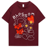 Sun Day Blossom Tee-Enchanted peach