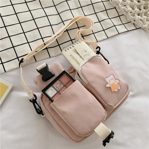 Super Bear Friends Satchel-Enchanted peach