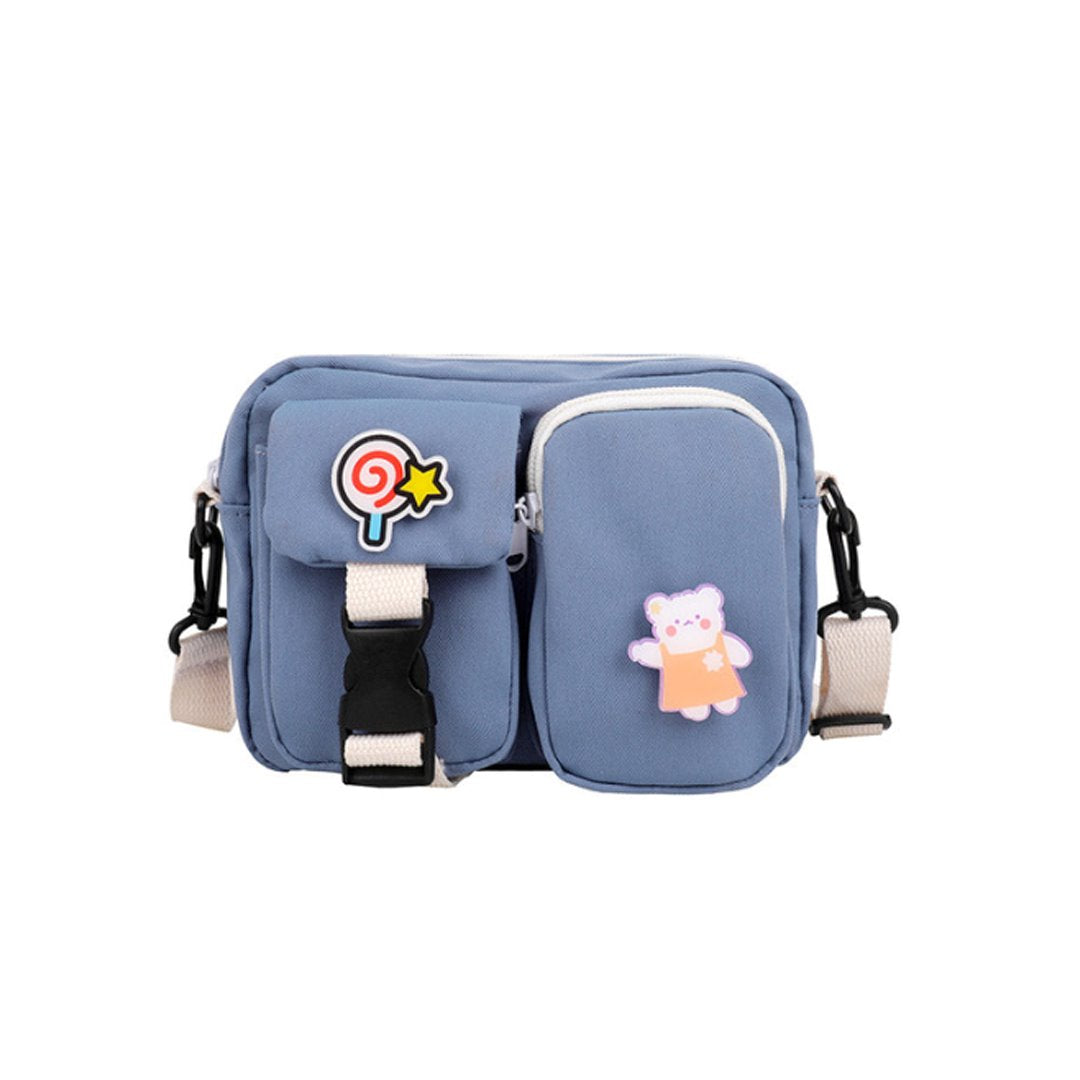 Super Bear Friends Satchel-Enchanted peach