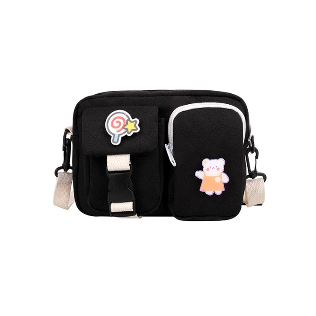 Super Bear Friends Satchel-Enchanted peach