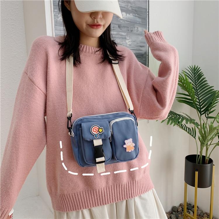 Super Bear Friends Satchel-Enchanted peach