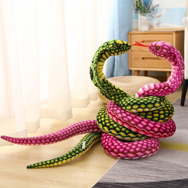 Super Long 90" Soft Snake Plushie-Enchanted peach