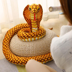 Super Long 90" Soft Snake Plushie-Enchanted peach