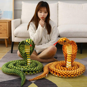 Super Long 90" Soft Snake Plushie-Enchanted peach