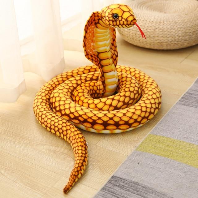 Super Long 90" Soft Snake Plushie-Enchanted peach