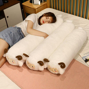 Super Soft Long Lamb Snuggle Buddies-Enchanted peach