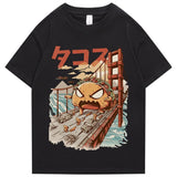 Taco Monster Bridge Attack Unisex Tee-Enchanted peach