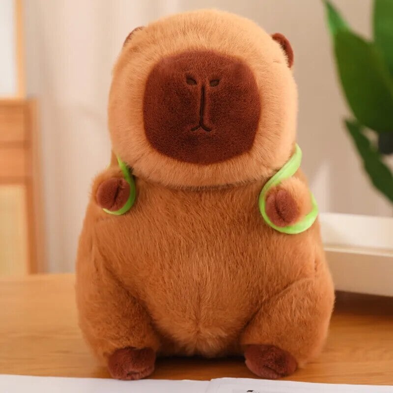 The Adorable Capybara Turtle Back Pack Plushies-Enchanted peach