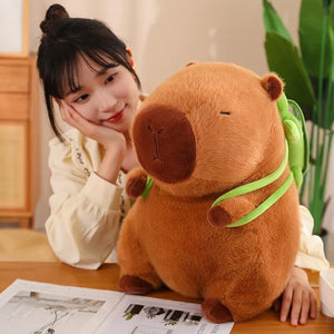 The Adorable Capybara Turtle Back Pack Plushies-Enchanted peach