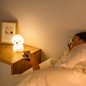 The Chillax Dog LED Night Light-Enchanted peach