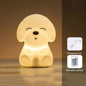 The Chillax Dog LED Night Light-Enchanted peach