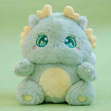 The Fluffy Baby Dragon Plush Family-Enchanted peach