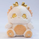 The Fluffy Baby Dragon Plush Family-Enchanted peach