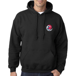 The Great Wave Blood Moon Sun Tato Hoodie-Enchanted peach