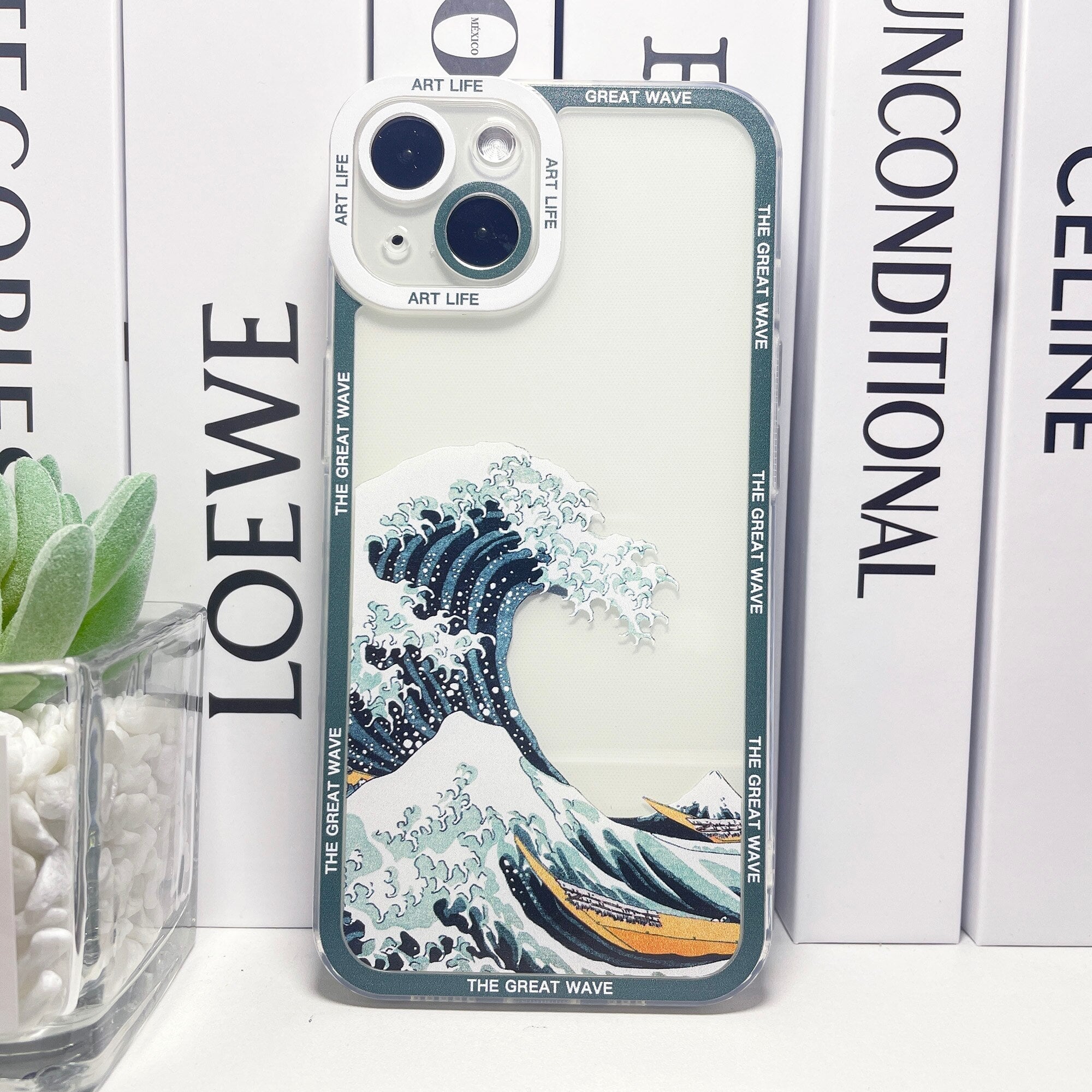 The Great Wave Off Kanagawa Japanese-themed iPhone Case-Enchanted peach