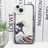 The Great Wave Off Kanagawa Japanese-themed iPhone Case-Enchanted peach