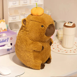 The Grumpy Capybara Plushie-Enchanted peach