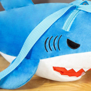 Tod the Shark Plush Backpack-Enchanted peach