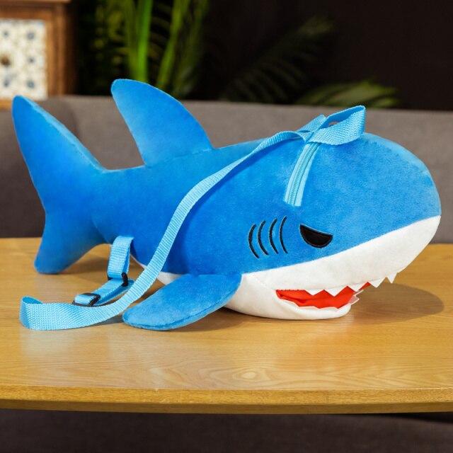 Tod the Shark Plush Backpack-Enchanted peach