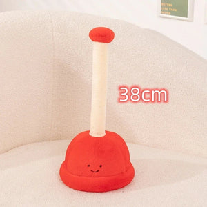 Toilet Buddies Poop Tissue Plunger Plushie Collection-Enchanted peach