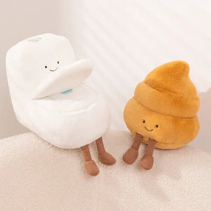 Toilet Buddies Poop Tissue Plunger Plushie Collection-Enchanted peach