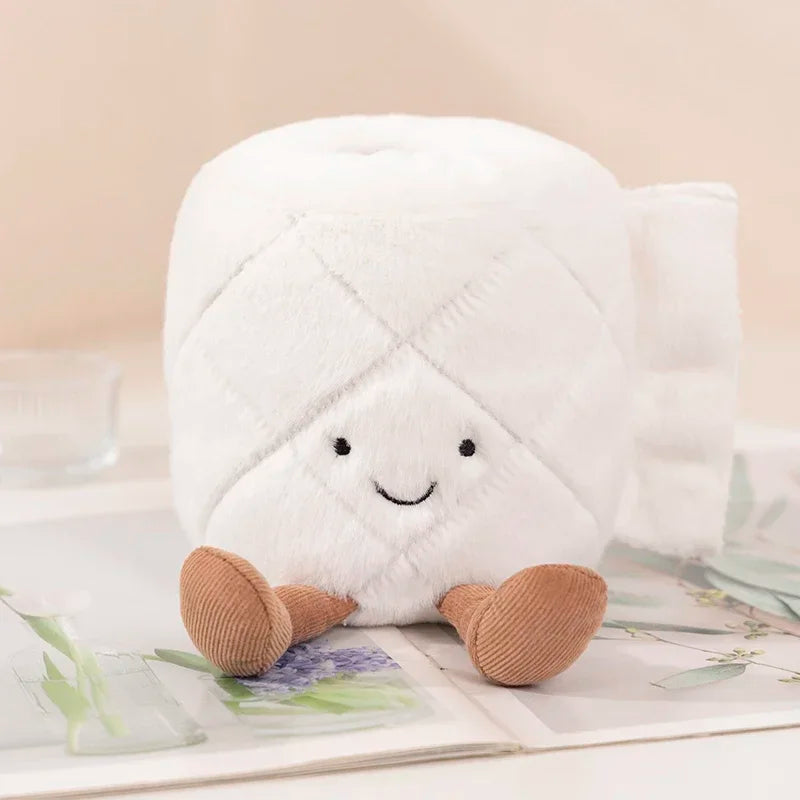 Toilet Buddies Poop Tissue Plunger Plushie Collection-Enchanted peach