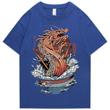 Tokyo Noodle Dragon Unisex Cotton Tee-Enchanted peach