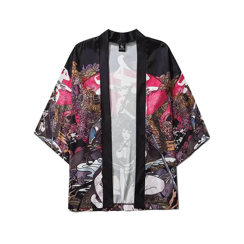 Traditional Japanese Samurai Kimono-Enchanted peach