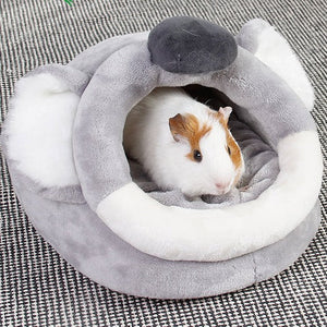 Warm Hamster Guinea Pig Bunny Mini Reindeer Koala Beds Hideout Caves-Enchanted peach