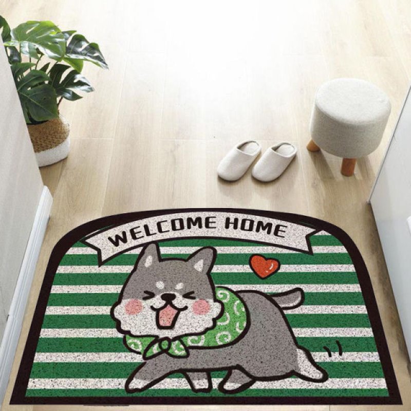 Welcome home Dog Mat-Enchanted peach