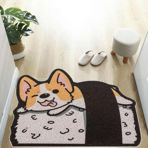 Welcome home Dog Mat-Enchanted peach