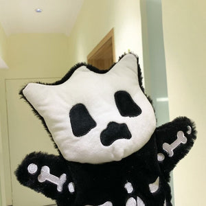 Whisper the Mini Skeleton Plush Backpack-Enchanted peach