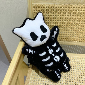 Whisper the Mini Skeleton Plush Backpack-Enchanted peach