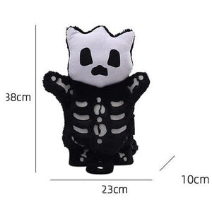 Whisper the Mini Skeleton Plush Backpack-Enchanted peach