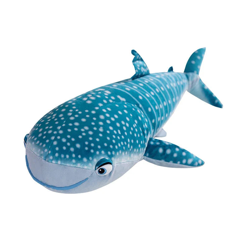 White Beluga Blue Whale Shark 75cm Plushies-Enchanted peach