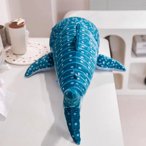 White Beluga Blue Whale Shark 75cm Plushies-Enchanted peach