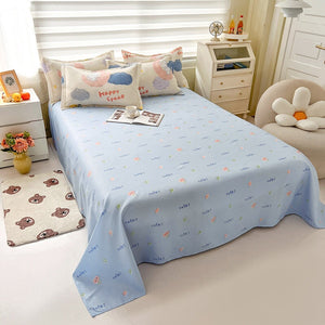 White Bunny Space Moon Bedding Set-Enchanted peach