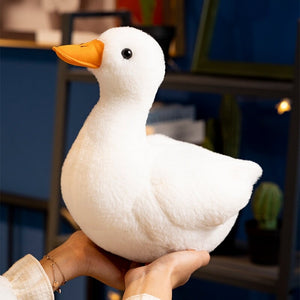 White Duck Plushie-Enchanted peach