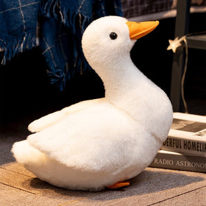 White Duck Plushie-Enchanted peach