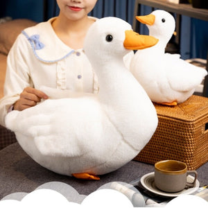 White Duck Plushie-Enchanted peach