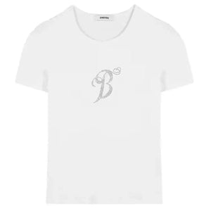 White Gray Winged Gem B Women's Tee-Enchanted peach