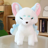 White Nine-Tailed Fox Plushies-Enchanted peach