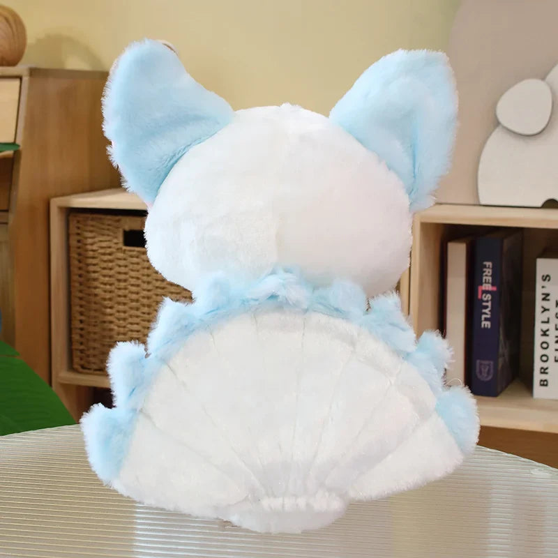 White Nine-Tailed Fox Plushies-Enchanted peach