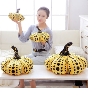 Yayoi Kusama Halloween Pumpkin Plushies-Enchanted peach