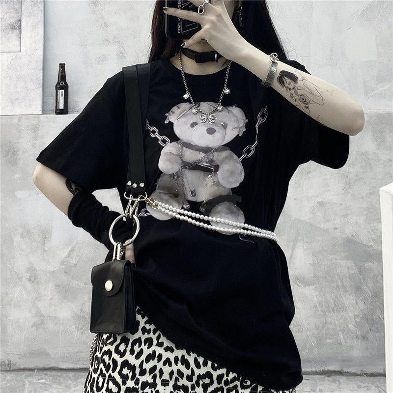 Baddie Chained Bear Tee