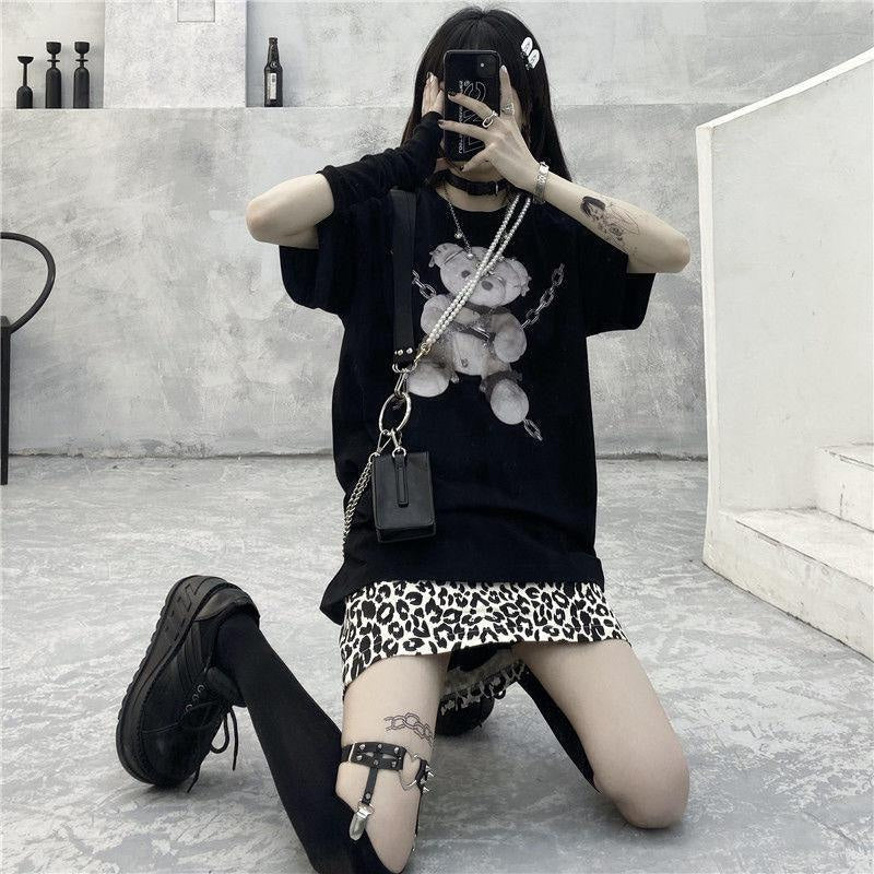 Baddie Chained Bear Tee